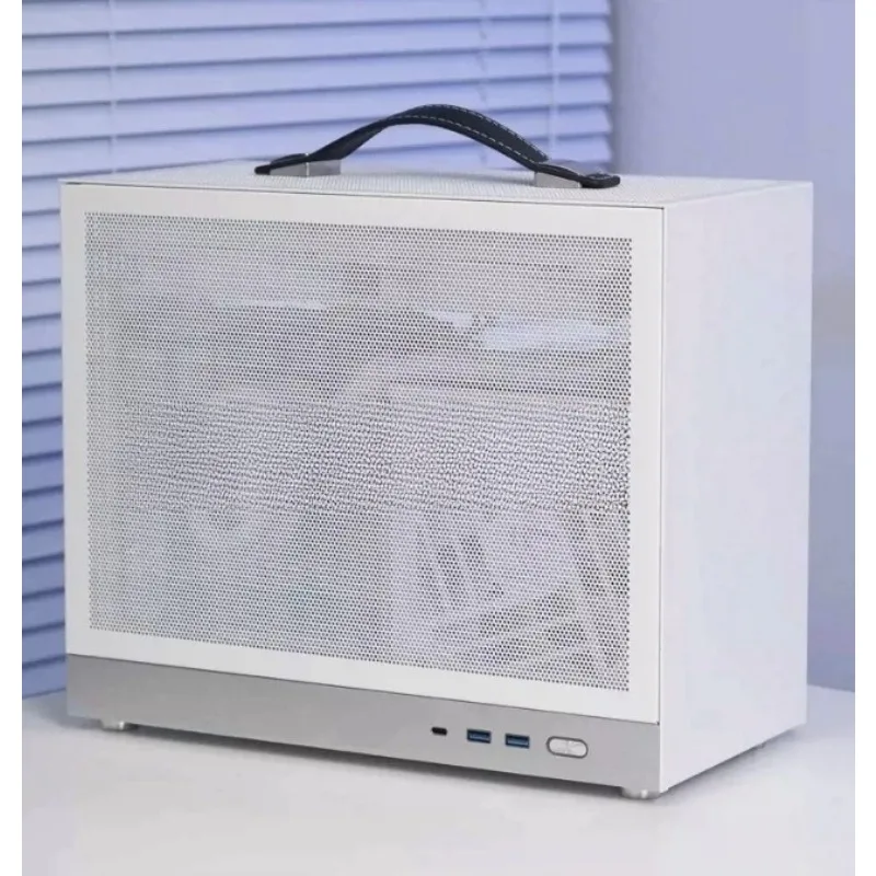 

Empty Case, S500V2 Chassis Portable ITX Portable 280 Water Cooled TYPECmini Computer Main Case Desktop