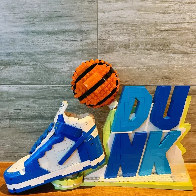 

2025 Creative Sports Shoes DIY Model 1180PCS Building Block Kit Toys Hobbies For Basketball Fans Kids Adults Birthday Gifts