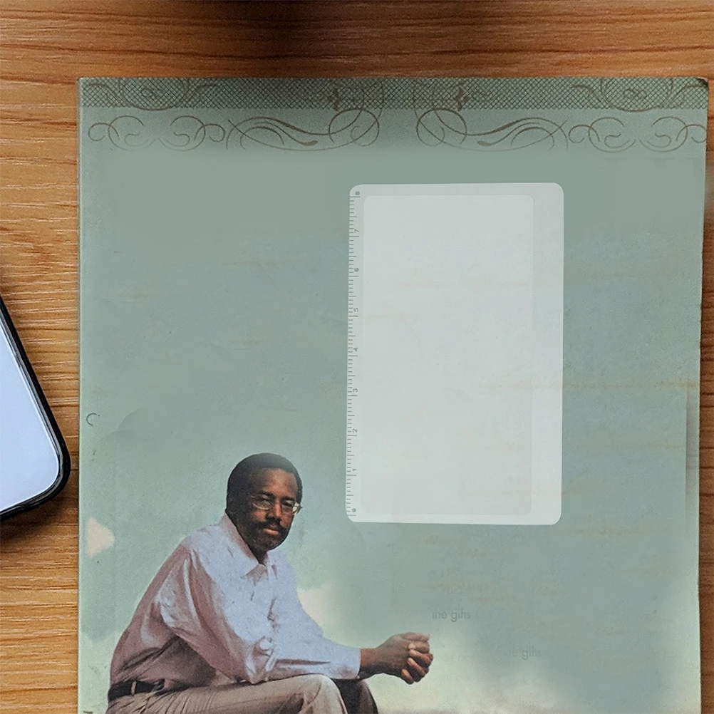 

12Pcs Mini Magnifier Card 3X Powerful Reading Magnifier with Ruler Function Ultra Compact for Wallet Use Page