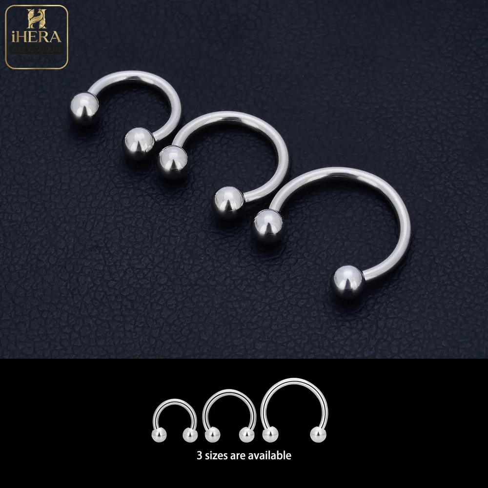 1/5PC G23 Titanium Nose Rings Piercings Lip Eyebrow Ear Septum Helix Cartilage Septum Body Jewelry Piercing Labret Nariz C Rod