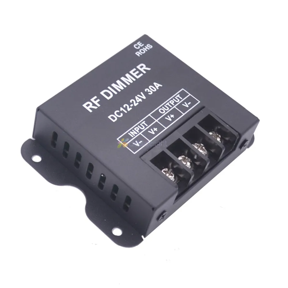 RF 30A LED Dimmer Controller  DC 12V - 24V Brightness Control For LED Single Color Strip light