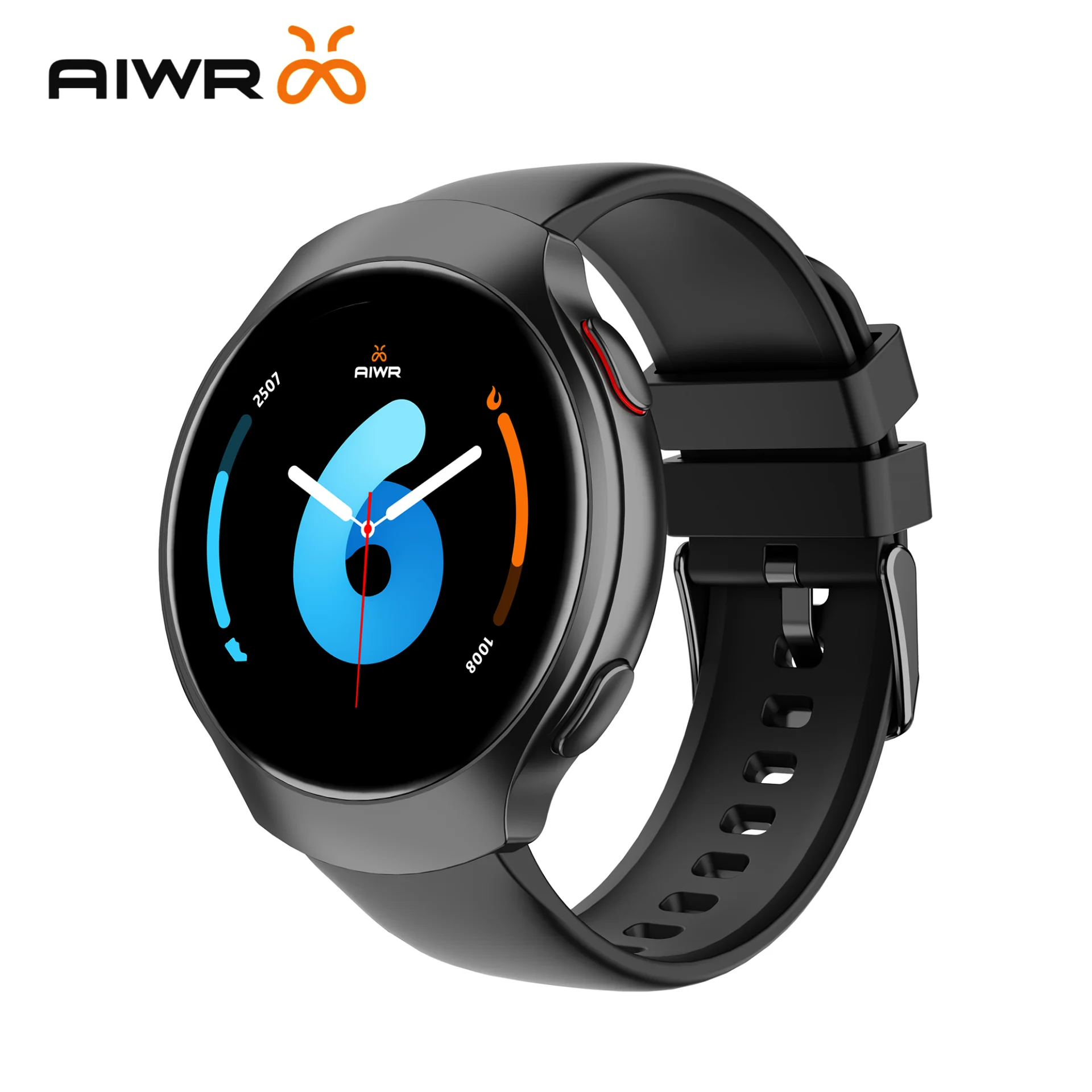 AIWR Orbit Смарт-часы с GPS 1,43-дюймовым AMOLED-дисплеем AI ChatGPT Bluetooth-вызов для здоровья Фитнес-трекер 5ATM Вода