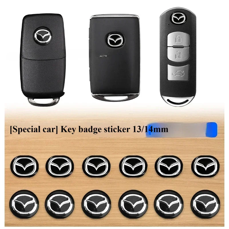 Mazda Car Key Labeling, Remote Control Metal Decorative/Remote Key Logo for Mazda6/Mazda3/CX-4/CX-30/CX-5/CX-8