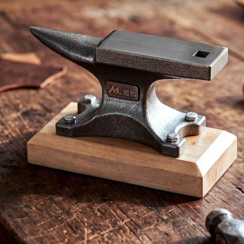 ミニ鋳鉄製アンビル-小型ヴィンテージ金属加工用アンビル-バイス付き-diy-家庭用鍛造ベンチ-ジュエリー製作-金属成形修理用