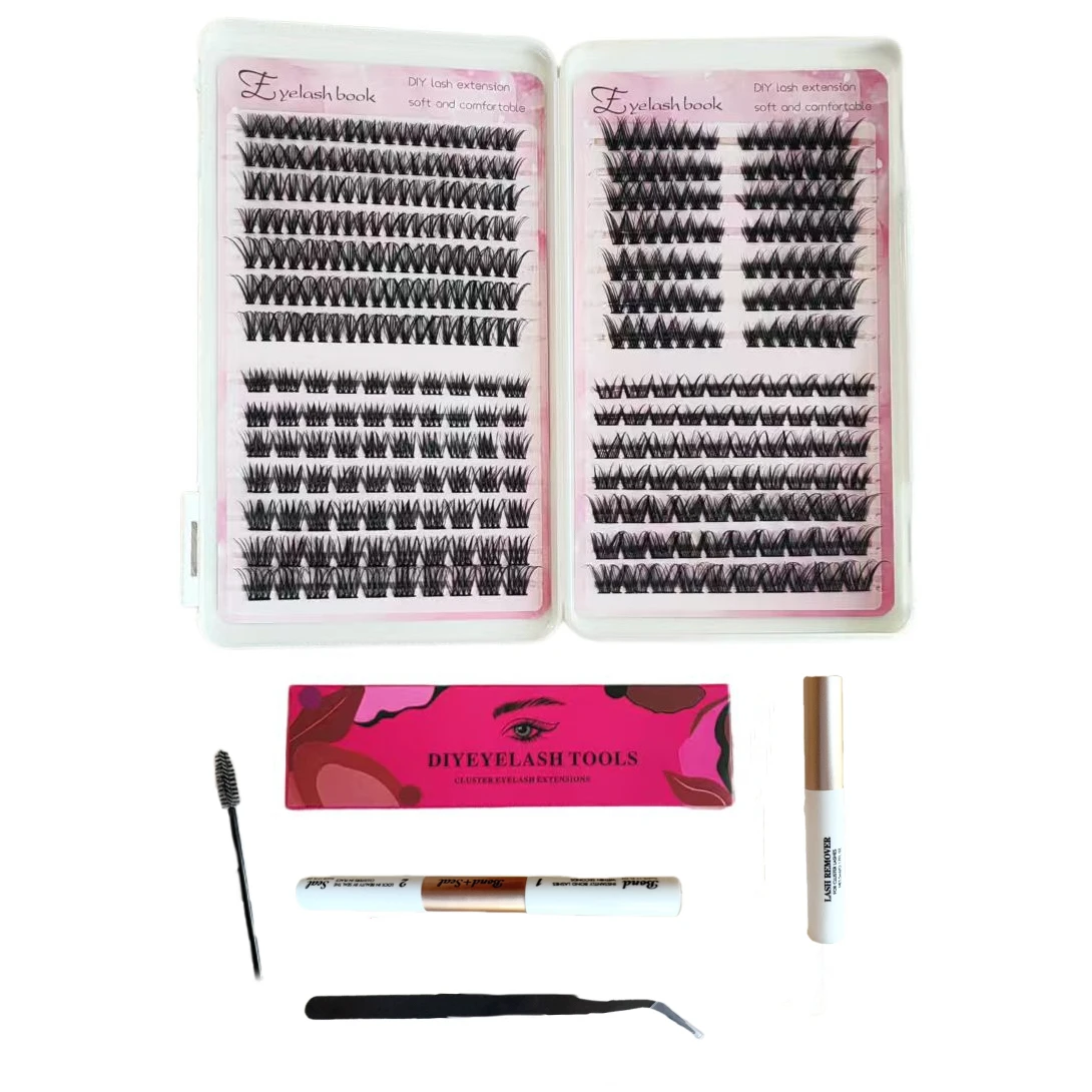 

Segmented large-capacity natural simulation long curly eyelashes book mixed 28 lines daily suitable for novice false eyelashes