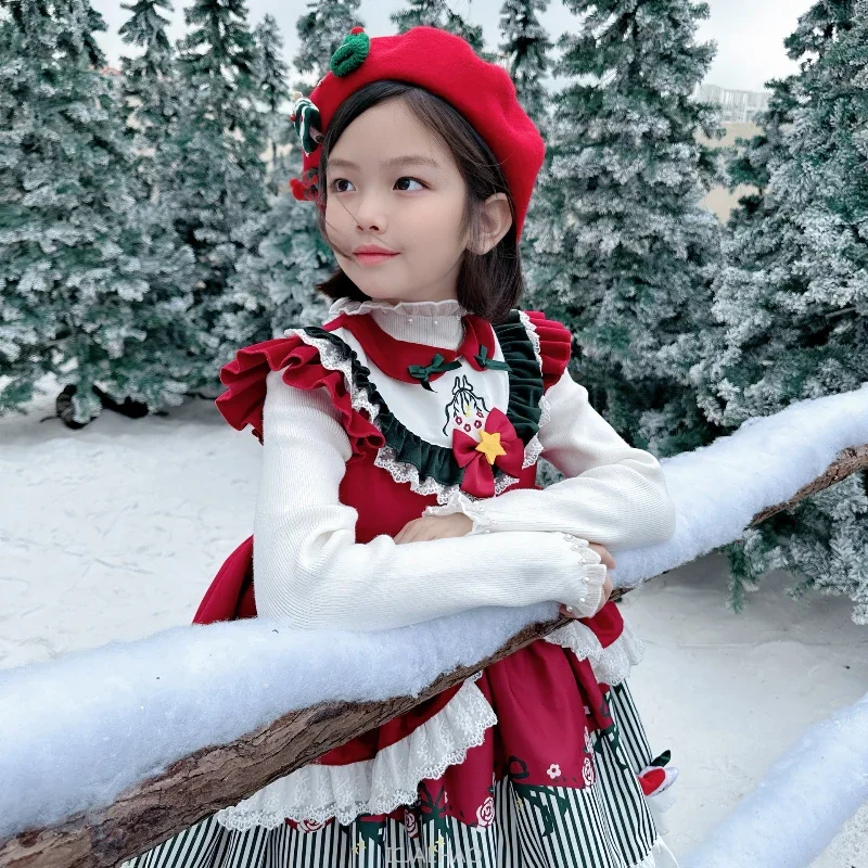 

Teen Girl Clothes New Halloween Winter Kids Lolita Tutu Dress Princess Gown Girls Party Outfit Children Christmas Sleeveless