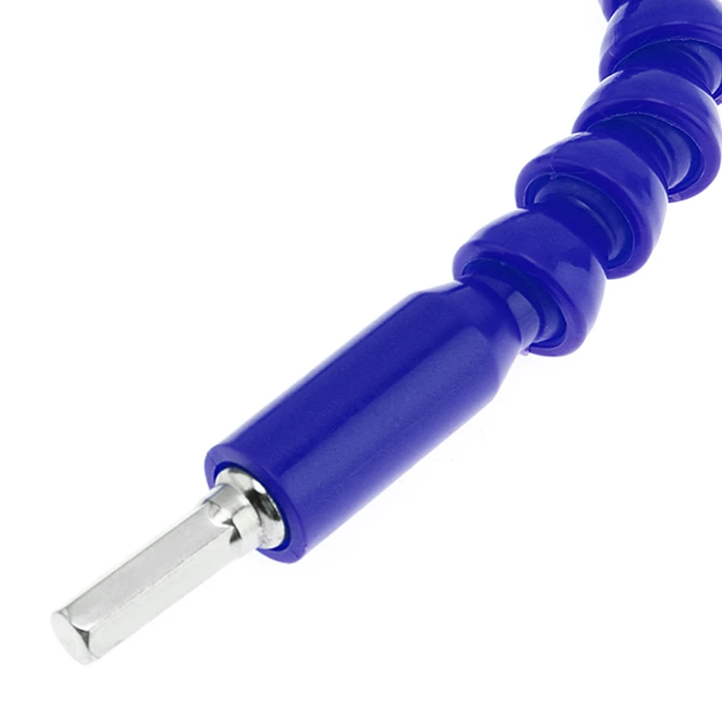 Extensión de taladro eléctrico de eje Flexible Universal, 295mm, para conexión de cabeza de destornillador, taladro eléctrico