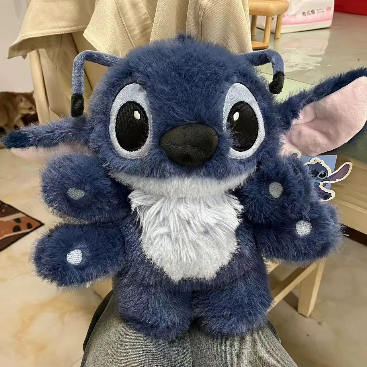 

Disney Stitch Plush Lilo&Stitch Anime movie Peripheral Series Plush Filling Toys Six Hand Stitch Soft Pillow Cute surprise Gift