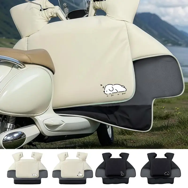 winter Windshield Quilt Rainproof Electric Motor Windproof Cotton W/Pocket Motorcycle Windshield Quilt For Electric Bikes Adult