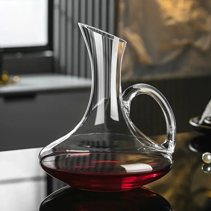 High value waterfall fast crystal glass decanter red wine filter household