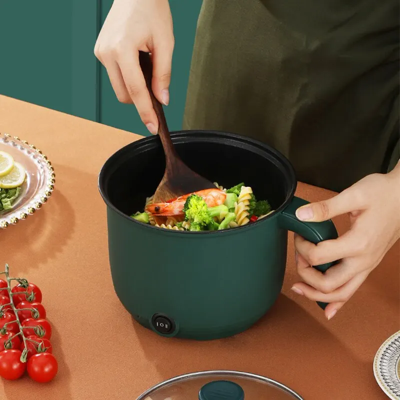 1.5L Mini Home Cooking Pot Multifunctional Rice Cooker Non Stick Pan Safety Material Potable Stockpot Utility Electrice