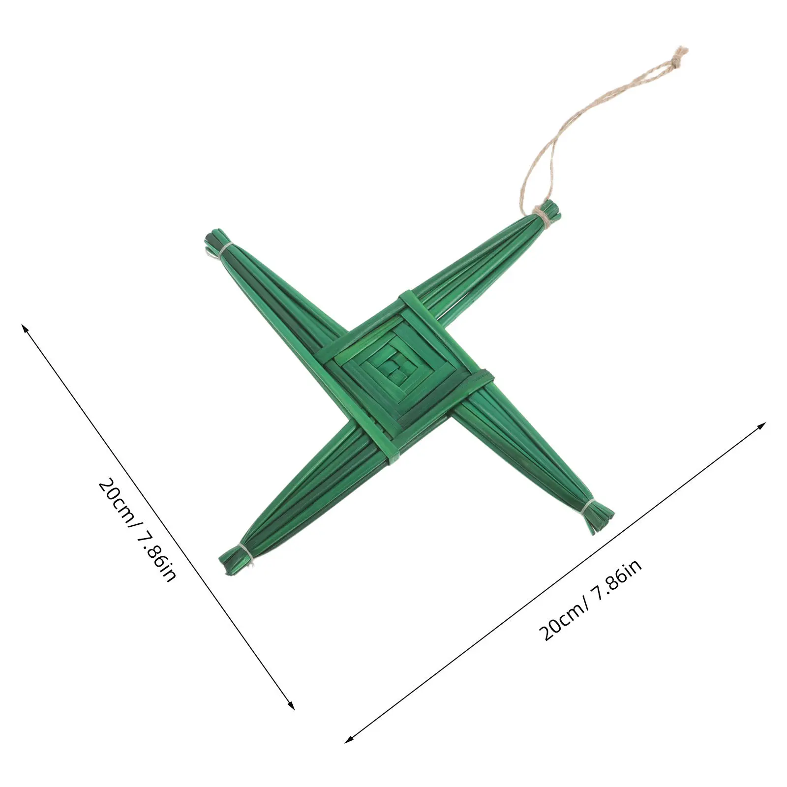 St. Brigid's Cross Ornament Handwoven Irish Wall Hanging 8 Inch Authentic Irish Cultural Symbol Rustic Farmhouse Decor Seasonal