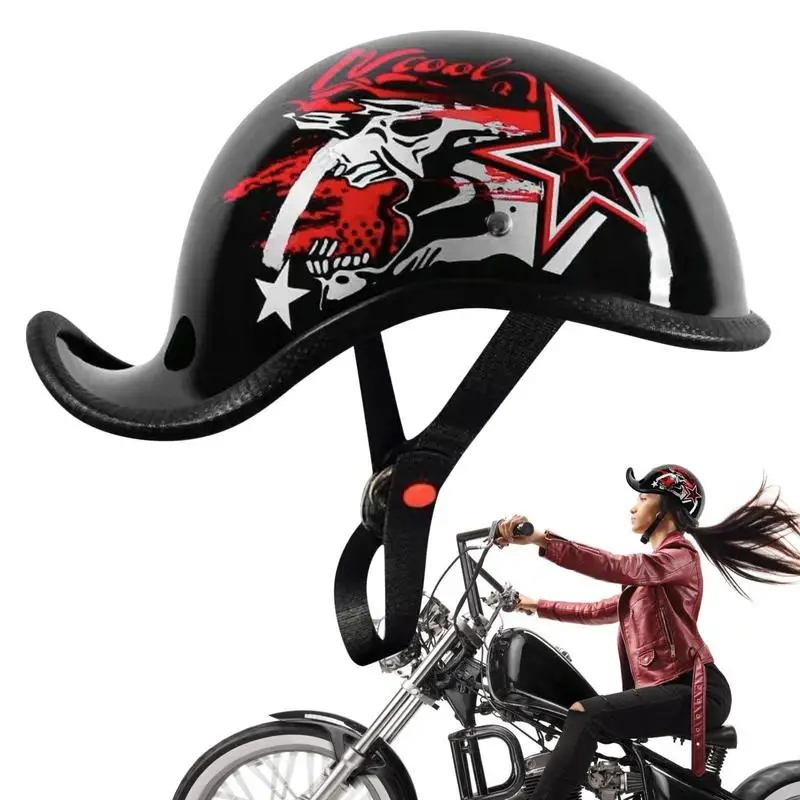 New Motorcycle Half Helmet Baseball Half Face Helmet Anti-UV Safety Hard Hat Helmet Motorcycle Equipment for Mens Dropshipping