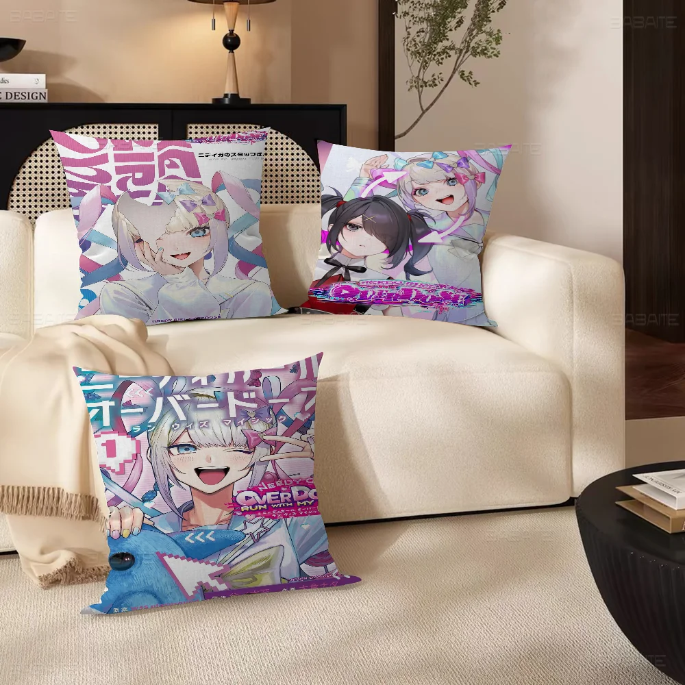 Needy Girl Overdose Game Pillow Cushion Cover Pillowcase Living Room Sofa Home Decor Customized