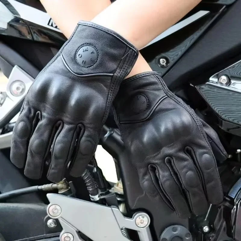 Motocross Gloves Yellow Pink Motorcycle Gloves Men Women Touch Screen Motorcyclist Riding Gloves Retro Breathable Motorbike 2