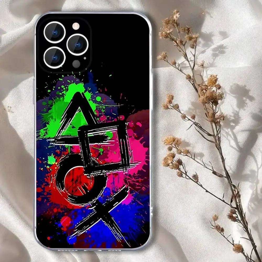 حافظة هاتف لوحدة التحكم في الألعاب Gamepad Gamer Play لهاتف iPhone 16,15,14,13,12,11 Pro,Max,Plus,X,XS,XR,SE,سيليكون شفاف صغير ناعم