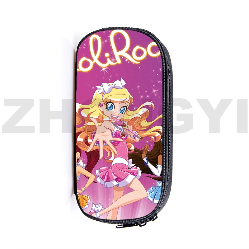 3D Anime  Lolirock Cosmetic Organizer Pencil Case Box Child Stationery Storage Pen Cute Lolirock Cases LoliRockstar Makeup Pouch