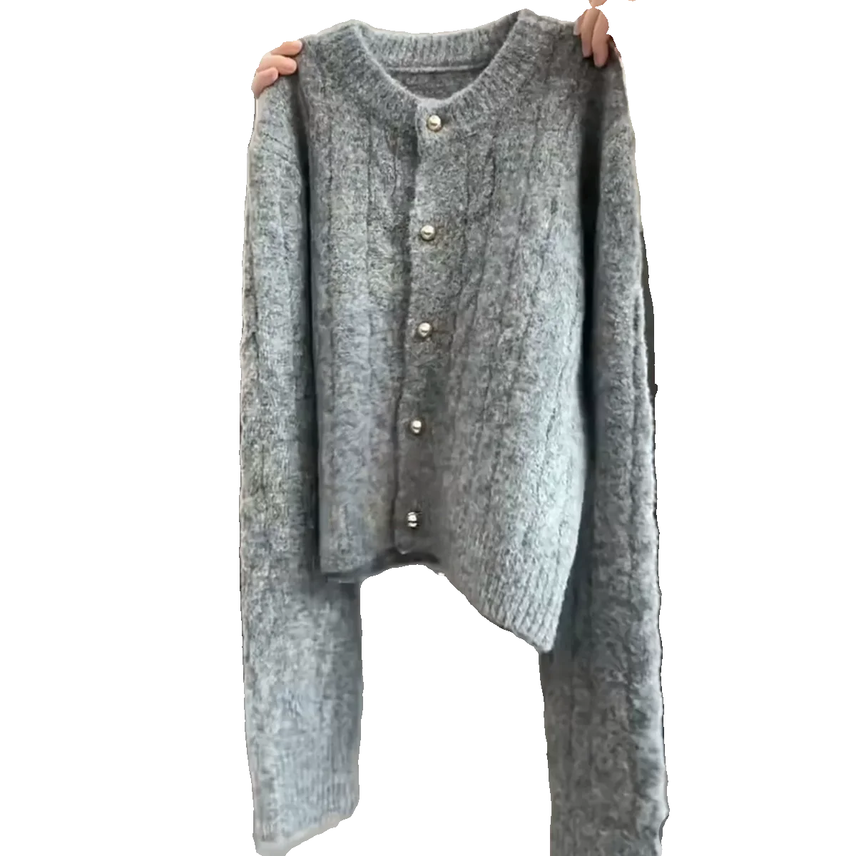 ay Inner Match Herbstkollektion Hochwertiges Koreanisches Zweiteiler-Set mit Offener Strickjacke und Rock für Junge Frauen