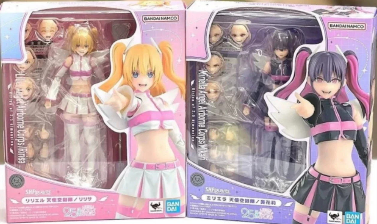 

Original Bandai S.H.Figuarts Kuriel Angel Airborne Corps/Misaki Yuki Figure Finished Model kit Anime Action Toy Gift for kids