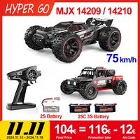 Hyper Go 75KM MJX 14210 V2.0 14209 1/14 RC Car Brushless 2.4G Remote Control 4WD Off-road Racing  RC Truck Electric Hobby Toy