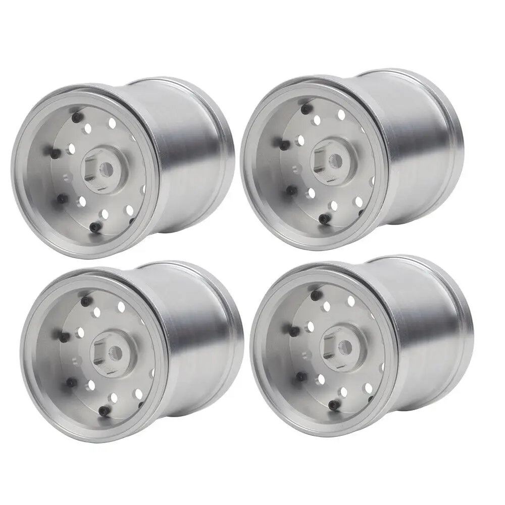 Aluminum Beadlock Wheel Rims Kit for Tamiya 1/24 Heavy Dump Truck GF-01 G6-01