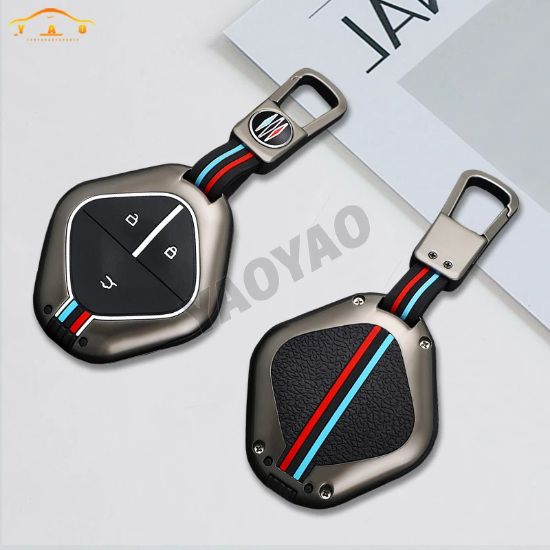 Zinc Metal Car Key Cover Case Fob For SGMW Wuling BINGO Airev for Baojun Kiwi EV for Chevrolet