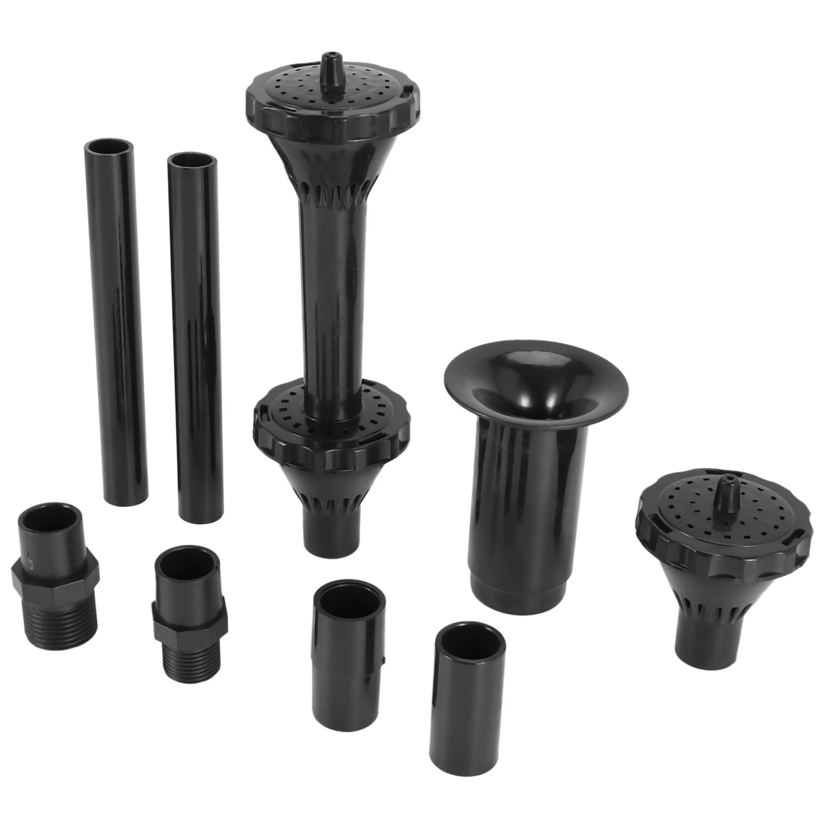 9Pcs Small Fountain Nozzle Kit Water Fountain Nozzle Heads for Pond Fountain Submersible Pump Pool