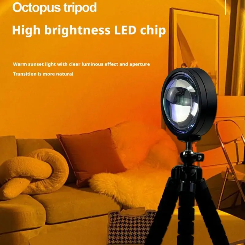 Sunset Atmosphere Light Live Shooting Creative Led Fill Light Portable Versatile Soft Tripod Photography Studio Sunset Light