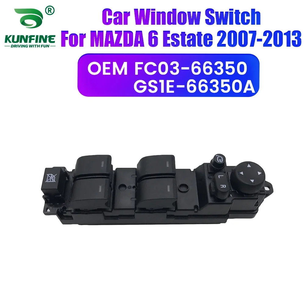 

Кнопка управления стеклоподъемником передней левой двери для MAZDA 6 Estate 2007-2013, артикул. FC03-66350 GS1E-66350A