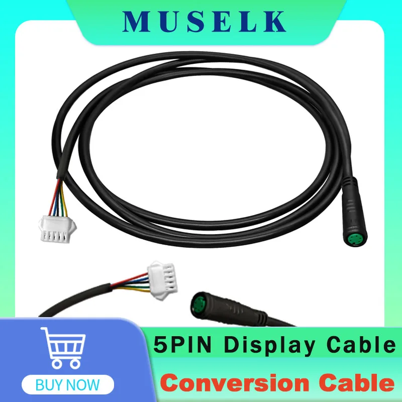 

Electric bicycle display screen conversion line LED 5-pin female head conversion SM-5Y 1.4-meter 5-pin interface display screen