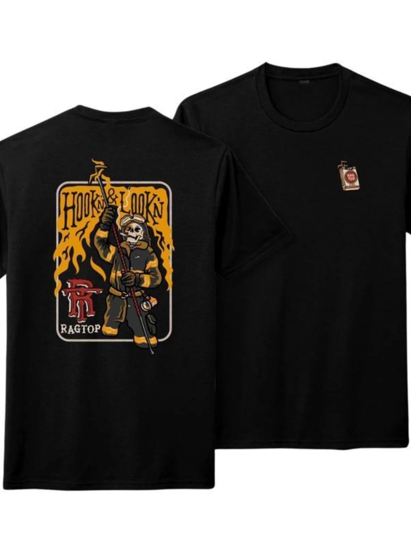 Authentic Fire Department Firefighter Retro Fire Rescue Badge T-Shirt 100% Cotton O-Neck Short Sleeve Summer Casual Mens T-shirt