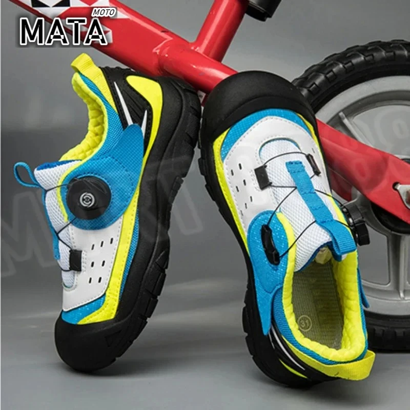 

Child Cycling Shoes Road Balance Bike Boot Sliding Training Boots Bicycle Racing Flat Shoes Child Motorcycle Boots 26-33 Size