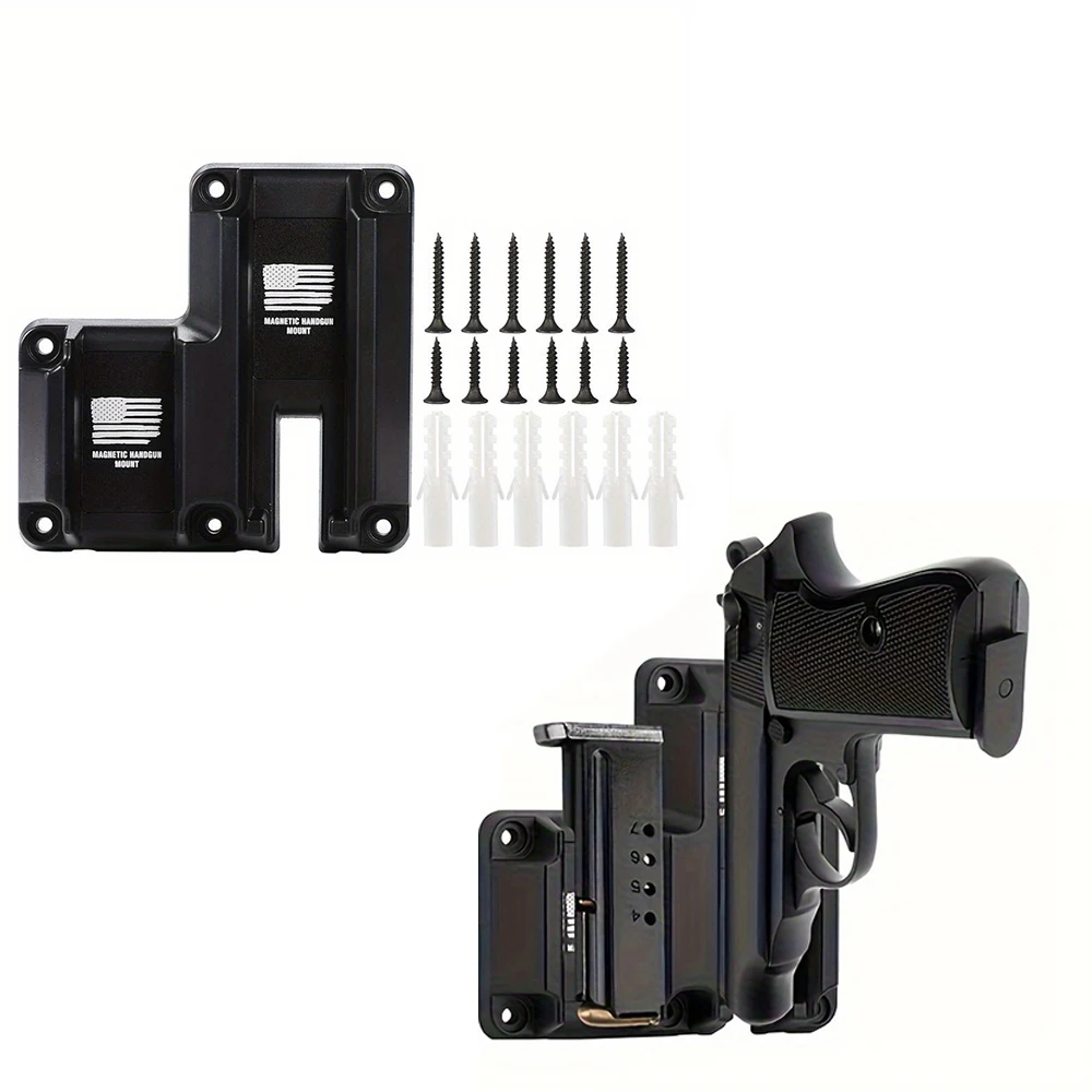 Magnetic double seat pistol holder, quick draw holster, suitable for  office, car Suitable for Glock  Springfield XD series