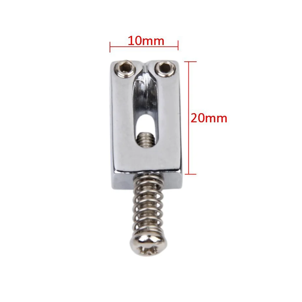 Selles de guitare de remplacement, accessoires de pont Tremolo, argent électrique, 6 pièces