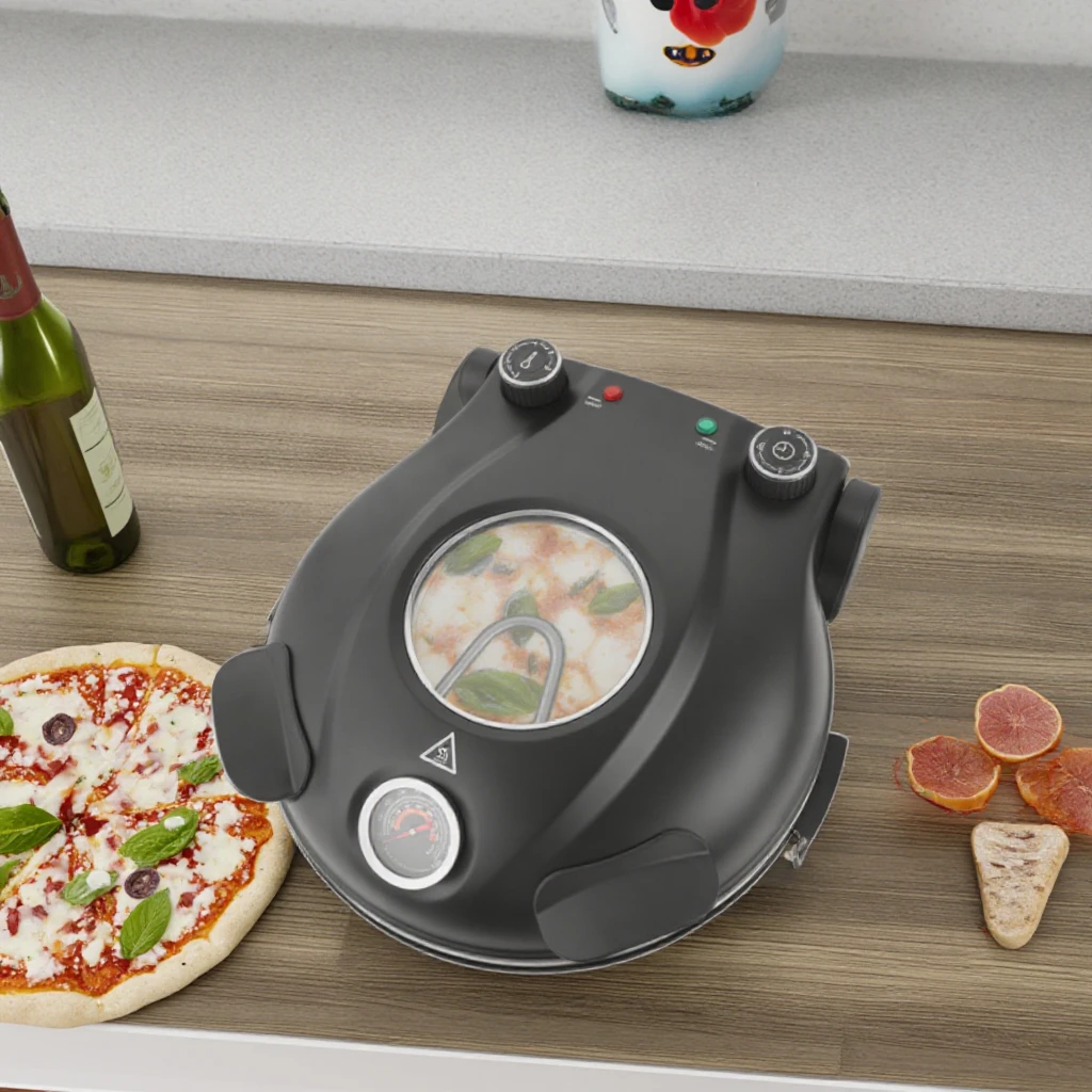 Home Electric Toasters & Pizza Oven With Double Layer Window