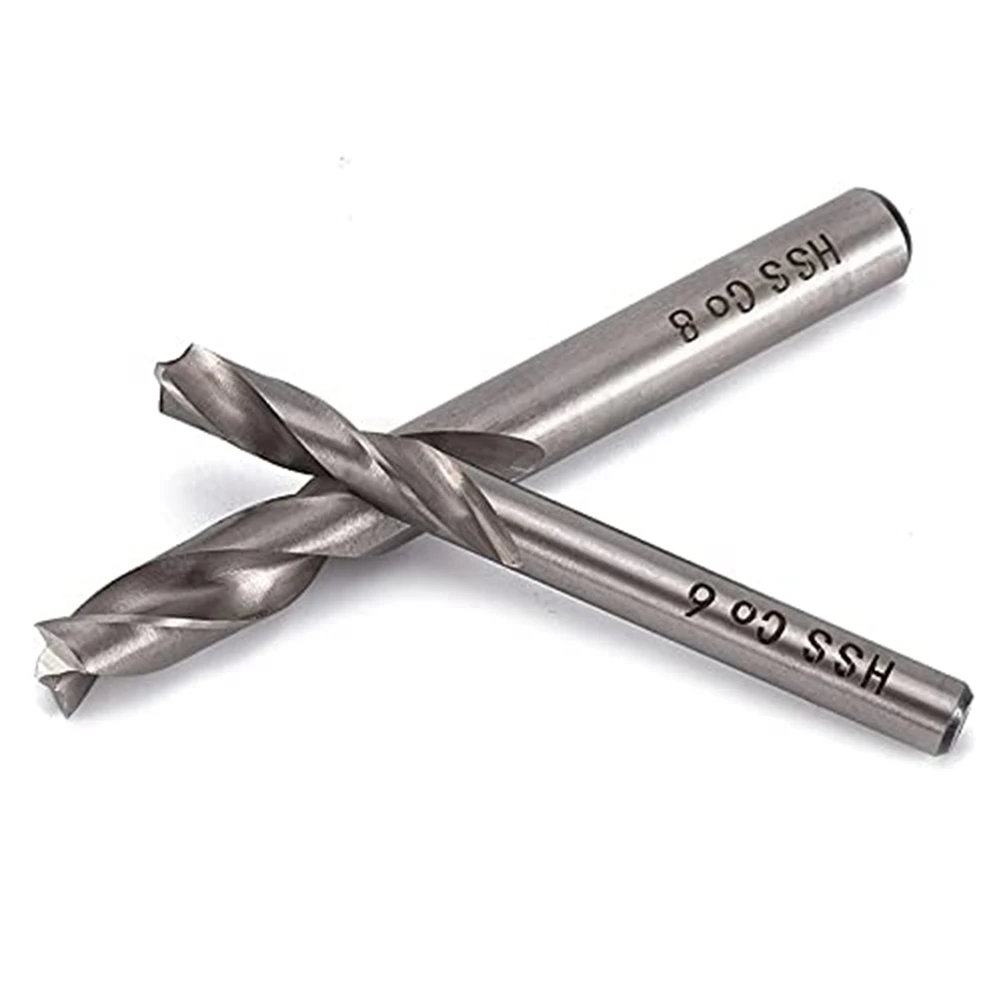 N96R 2Pcs Spot Weld Drill Bit Set HSS Co Cobalt Spot Welded Cutter Separate Panels Hole Cutting Bits, 6Mm 8Mm