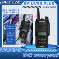 Baofeng UV-9R Plus Waterproof Ham Two Way Radio UHF VHF 136-174/400-520MHz Baofeng 8W Long Range 10 KM Walkie Talkie UV 9R Plus