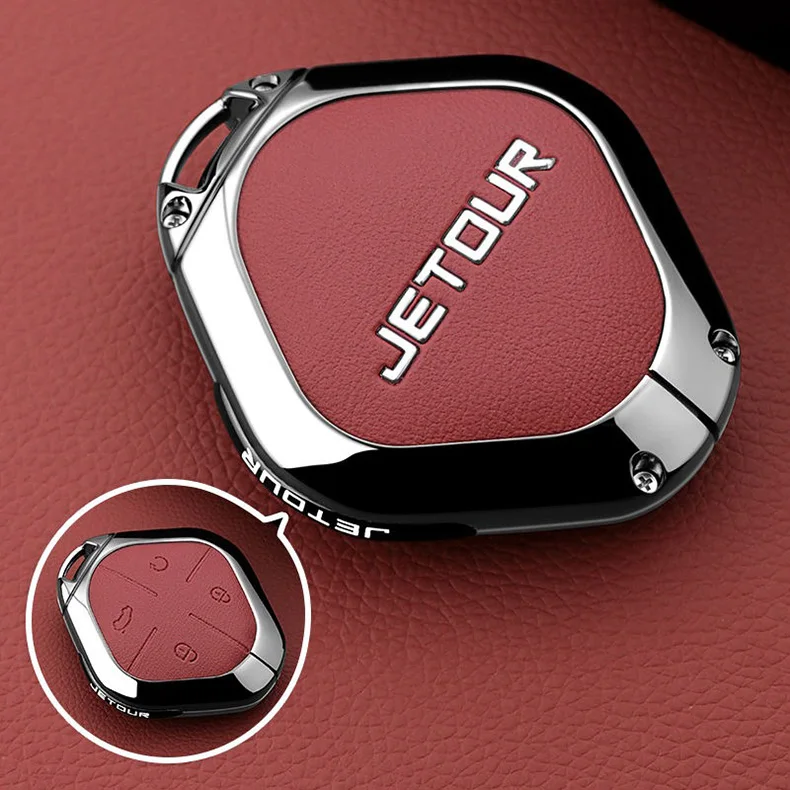 Autoschlüsseletui aus Zinklegierung für Chery Jetour Dashing IDM I-DM X-1 Plus DTC 2022 2025, Schlüsselanhänger, Fernbedienung, Taschengehäuse, Zubehör – Detail 8