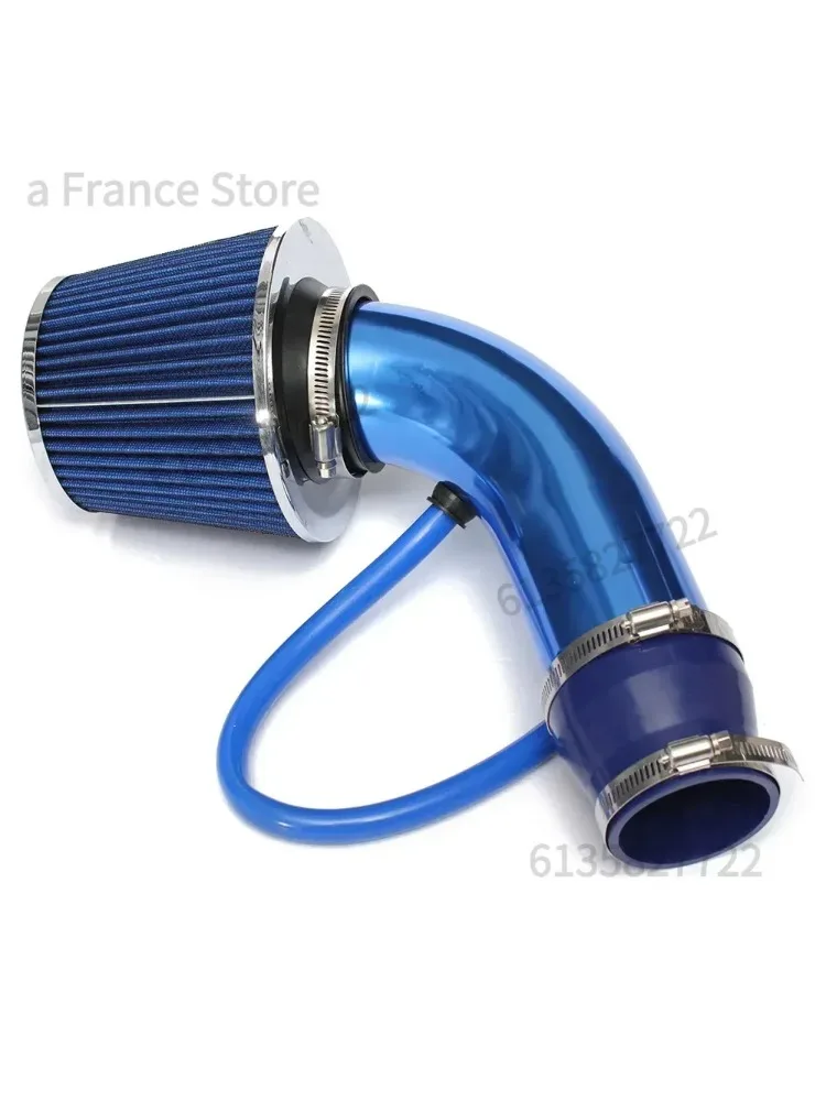 Universele auto gemodificeerde High Flow luchtfilter paddestoelkop luchtfilter 76 mm omgebouwd winter koude luchtfilter inlaatpijpset - afbeelding 2