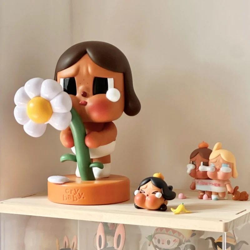 Crybaby 22cm Nightlight Sad Club Series Enamel Home Pvc Flower Small Desk Lamp Gift Decoration Model Girl Toy Christmas Gift