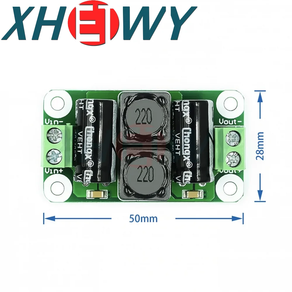 0-50V 4A DC Power Supply Filter Board Class D Power Amplifier Interference Suppression Board Car EMI Industrial Control Panel