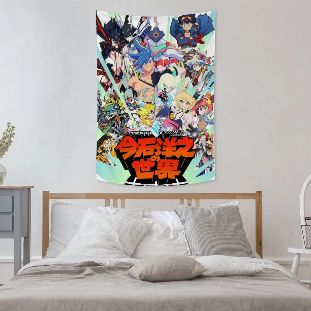 Tengen Toppa Gurren-Lagann Tapestry  Room Décor Aesthetic Home Decoration Bedroom Wall Art