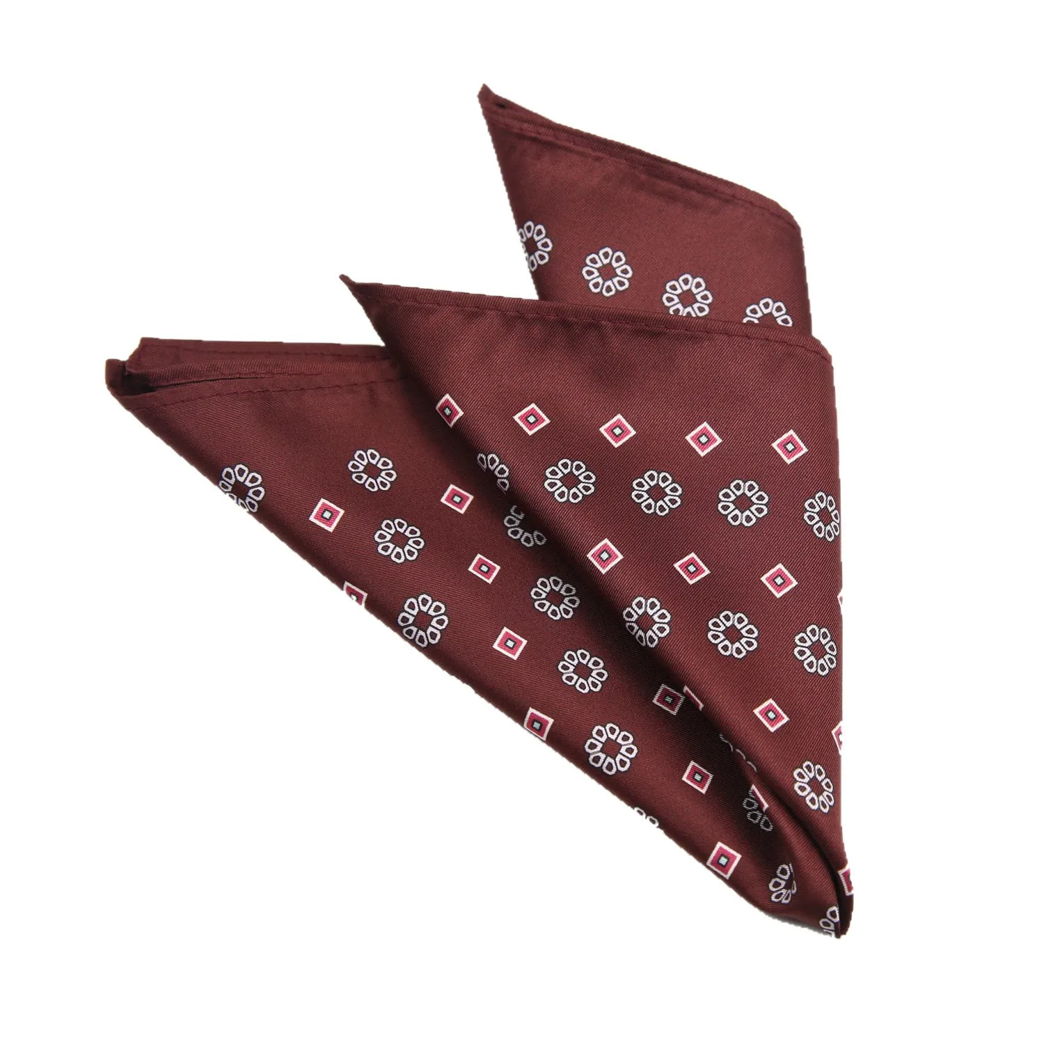 2026 New Soft Pocket Square Simulated Silk Paisley Striped Printed Handkerchief Wedding Party Suit Accessories Preppy Chic Hanky