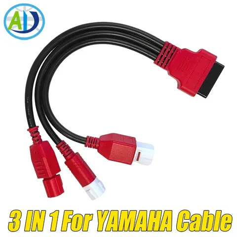 Диагностический кабель OBD2 для мотоциклов YAMAHA YZF-R125/MT-125/YS-125/X-MAX 125/300/400 серий, 3-контактный, 4-контактный, 6-контактный, кабель-коннектор OBD2