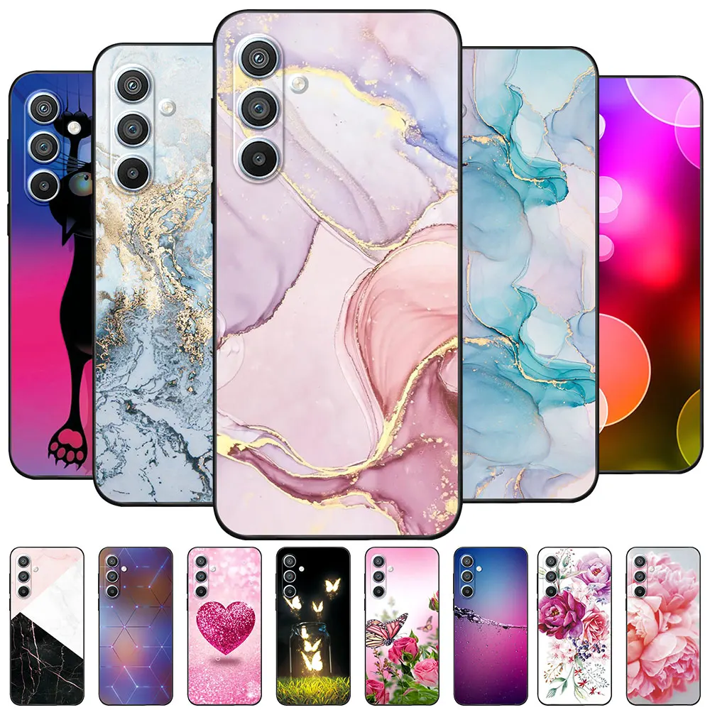 Case For Samsung A34 5G Coque Galaxy A 34 TPU Soft Silicone Funda Phone Case For Samsung Galaxy A34 a34 Cover Marble Capa Bumper