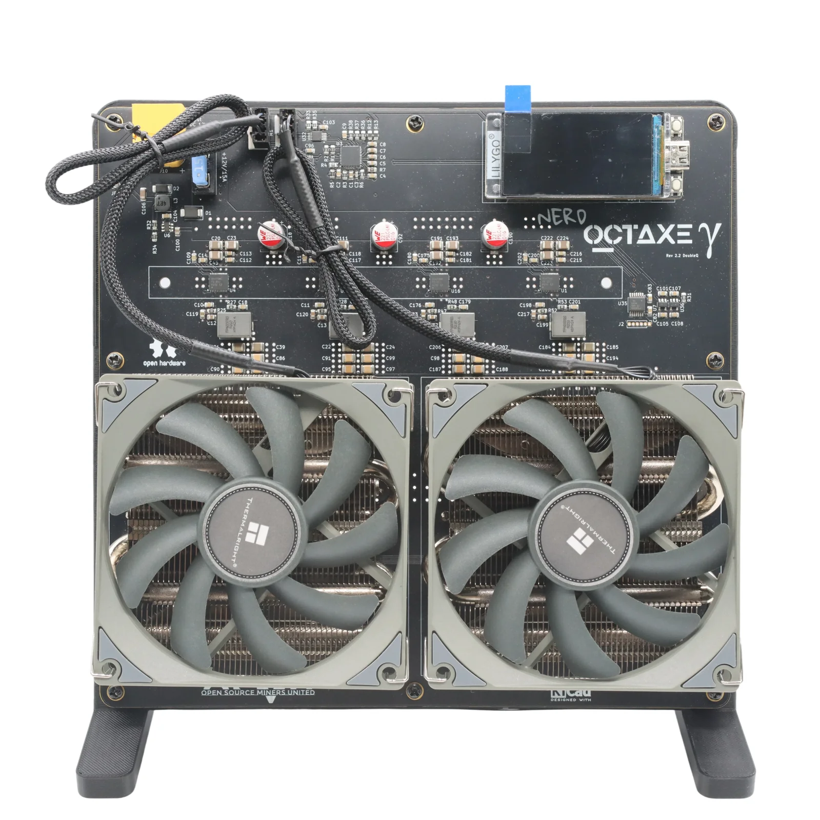 حار بيع العلامة التجارية الجديدة Bitaxe Nerdminer NerdOCTaxe 9.6T 160W بيتكوين مينر سولو مينر