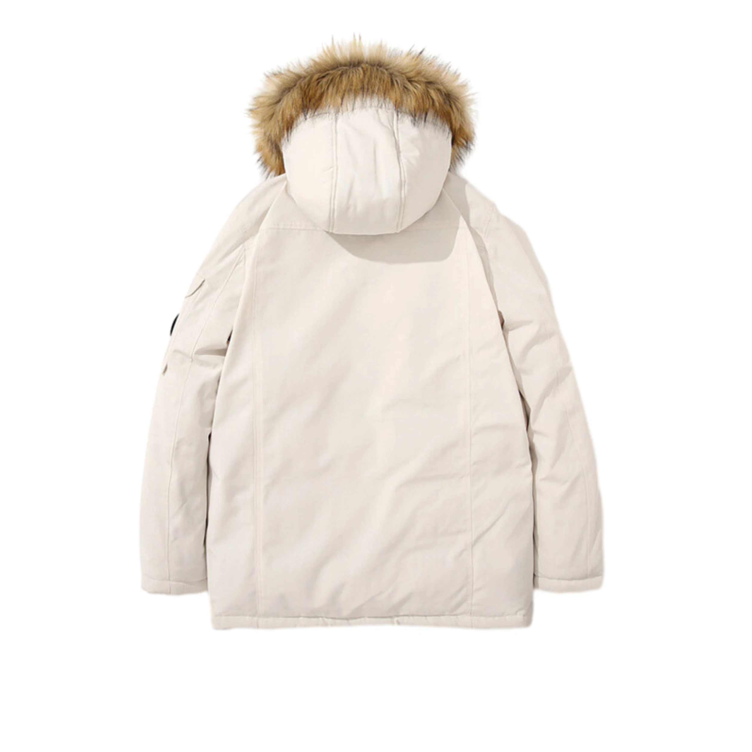 Men's Thick Warm Outerwear Clothes Winter Jacket Cotton-padding Fleece Linning Outdoor Parka Coat Hooded Windbreaker