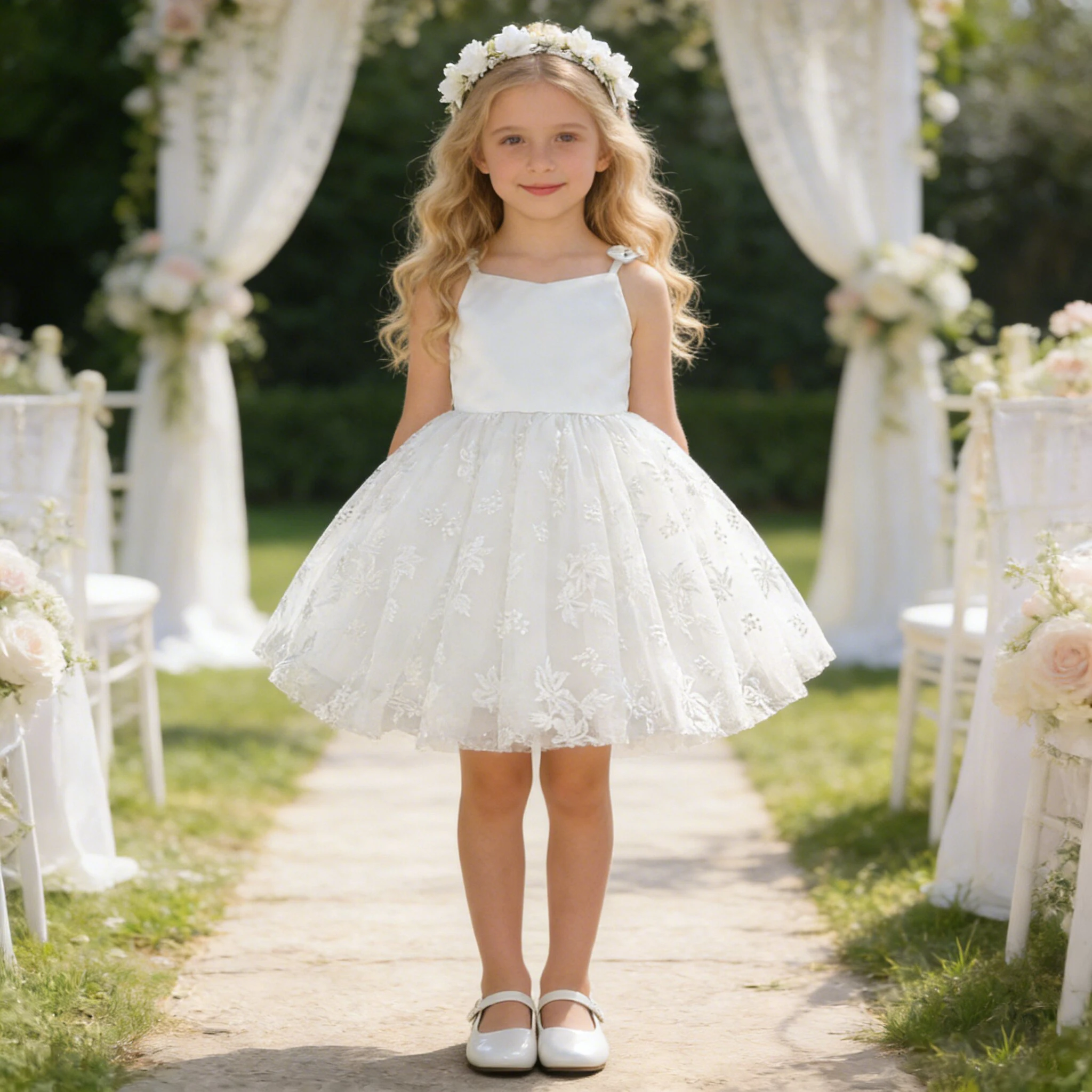 Elegante Taufe Brautjungfern Party Mädchen Kleid Blume Hochzeit Geburtstag Prinzessin Prom Kleider Mädchen Erstkommunion Abend Vestido