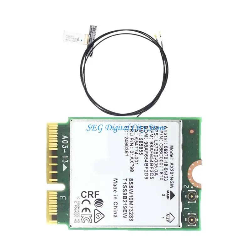 

U75B AX201NGW Wi-Fi Card 160 МГц полосы пропускания 3000 м. Поддержка беспроводной карты Bluetooth-совместимая 5,0 Обновления ПК