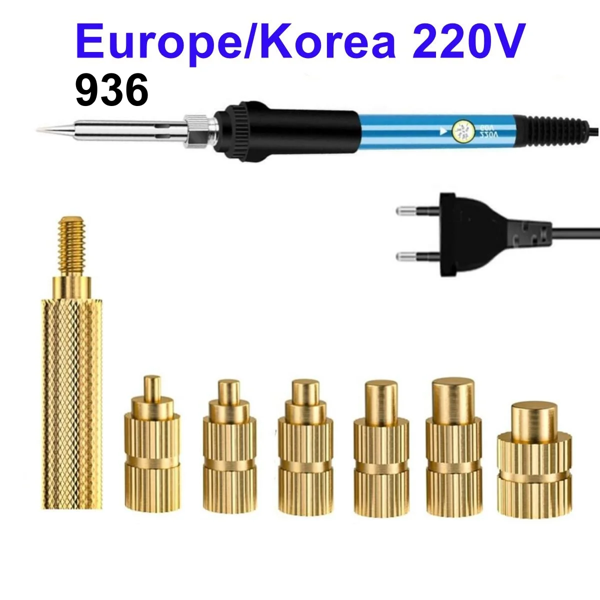 Warmte Ingebedde Moeren Adapters M2 M2.5 M3 M4 M5 M6 Hoofd Inbrengen Tips Kit Voor 936 Soldeerbout Pen